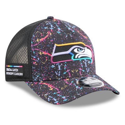 Бейсболка Seattle Seahawks New Era Black 2025 NFL Crucial Catch 9FORTY