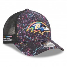 Бейсболка Baltimore Ravens New Era Black 2025 NFL Crucial Catch 9FORTY