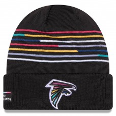 Atlanta Falcons New Era Black 2025 NFL Crucial Catch Cuffed Knit Hat