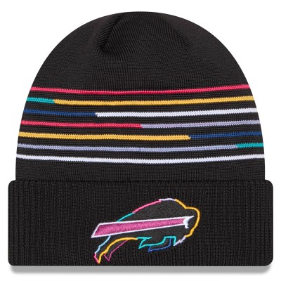 Buffalo Bills New Era Black 2025 NFL Crucial Catch Cuffed Knit Hat