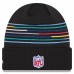Buffalo Bills New Era Black 2025 NFL Crucial Catch Cuffed Knit Hat