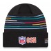 Chicago Bears New Era Black 2025 NFL Crucial Catch Cuffed Knit Hat