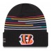 Cincinnati Bengals New Era Black 2025 NFL Crucial Catch Cuffed Knit Hat Cincinnati Bengals New Era Black 2025 NFL Crucial Catch Cuffed Knit Hat