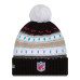 Женская шапка с помпоном Las Vegas Raiders New Era 2025 NFL Crucial Catch Cuffed - Black