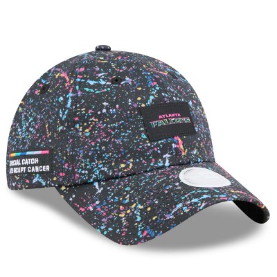 Бейсболка женская Atlanta Falcons New Era Black 2025 NFL Crucial Catch Pony Tail