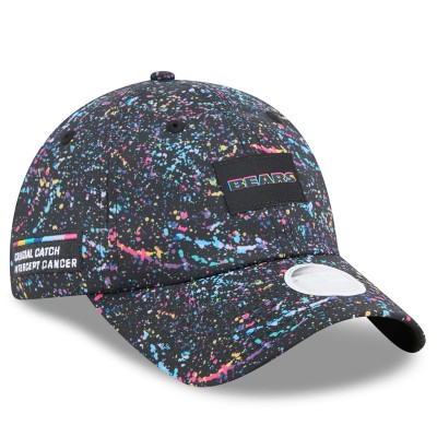 Бейсболка женская Chicago Bears New Era Black 2025 NFL Crucial Catch Pony Tail