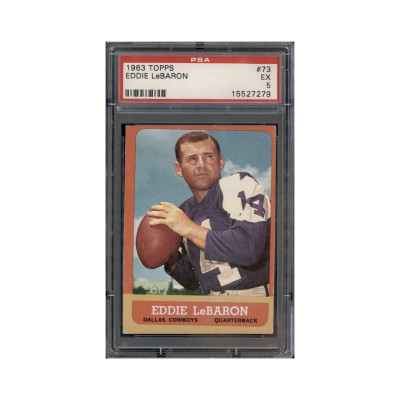 1963 Topps #73 Eddie LeBaron PSA 5
