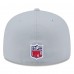 Бейсболка Seattle Seahawks New Era Wolf Gray 2025 Rivalries Collection Sideline Rope 59FIFTY