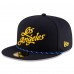 Бейсболка Los Angeles Rams New Era Midnight Blue 2025 Rivalries Collection Sideline Rope 59FIFTY