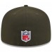 Бейсболка New York Jets New Era Gotham Green 2025 Rivalries Collection Sideline Rope 59FIFTY