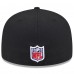 Бейсболка San Francisco 49ers New Era Black 2025 Rivalries Collection Sideline Rope 59FIFTY