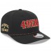 Бейсболка San Francisco 49ers New Era Black 2025 Rivalries Collection Sideline 9SEVENTY