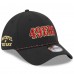 Бейсболка San Francisco 49ers New Era Black 2025 Rivalries Collection Sideline 39THIRTY