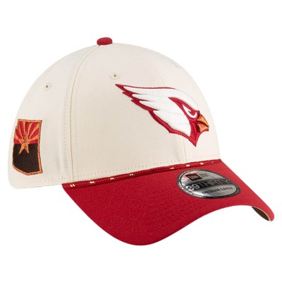 Бейсболка Arizona Cardinals New Era Natural/Cardinal 2025 Rivalries Collection Sideline 39THIRTY