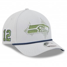 Бейсболка Seattle Seahawks New Era Wolf Gray 2025 Rivalries Collection Sideline A-Frame 9FORTY