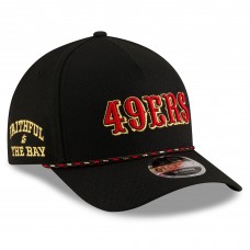 Бейсболка San Francisco 49ers New Era Black 2025 Rivalries Collection Sideline A-Frame 9FORTY