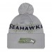 Шапка с помпоном Seattle Seahawks New Era Wolf Gray 2025 Rivalries Collection Sideline Шапка с помпоном Seattle Seahawks New Era Wolf Gray 2025 Rivalries Collection Sideline