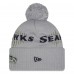 Шапка с помпоном Seattle Seahawks New Era Wolf Gray 2025 Rivalries Collection Sideline