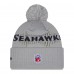 Шапка с помпоном Seattle Seahawks New Era Wolf Gray 2025 Rivalries Collection Sideline