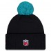 Шапка с помпоном Miami Dolphins New Era Pitch Blue 2025 Rivalries Collection Sideline