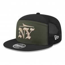 Бейсболка New York Jets New Era Gotham Green 2025 Rivalries Collection Team Split Panel 9FIFTY Snapback