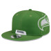 Бейсболка Seattle Seahawks New Era Rivalries Collection Fan Pack Helmet 9FIFTY - Green