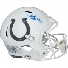 Jonathan Taylor Indianapolis Colts Autographed Fanatics Authentic Riddell 2024 Salute To Service Speed Replica Helmet
