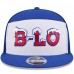 Бейсболка Buffalo Bills New Era White/Royal 2025 Rivalries Collection Team Split Panel 9FIFTY Snapback