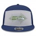 Бейсболка Seattle Seahawks New Era Wolf Gray 2025 Rivalries Collection Team Split Panel 9FIFTY Snapback