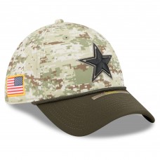 Бейсболка Dallas Cowboys New Era Camo 2025 Salute to Service 39THIRTY