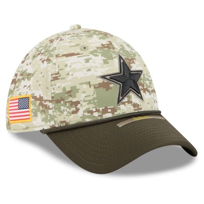 Бейсболка Dallas Cowboys New Era Camo 2025 Salute to Service 39THIRTY