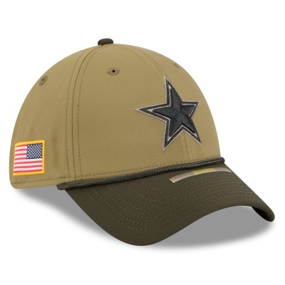 Бейсболка Dallas Cowboys New Era Green 2025 Salute to Service 39THIRTY