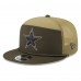 Бейсболка Dallas Cowboys New Era Dark Green 2025 Salute to Service Split Panel 9FIFTY Snapback