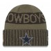 Dallas Cowboys New Era Dark Green 2025 Salute to Service Cuffed Knit Hat