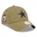 Бейсболка женская Dallas Cowboys New Era Green 2025 Salute to Service Pony Tail