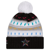 Женская шапка с помпоном Dallas Cowboys New Era 2025 NFL Crucial Catch Cuffed - Black