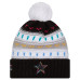 Женская шапка с помпоном Dallas Cowboys New Era 2025 NFL Crucial Catch Cuffed - Black