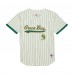 Green Bay Packers Reggie White Mitchell & Ness Cream Name & Number Mesh Button-Up Baseball Jersey