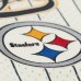 Pittsburgh Steelers Troy Polamalu Mitchell & Ness Cream Name & Number Mesh Button-Up Baseball Jersey