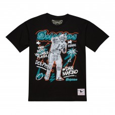Miami Dolphins Dan Marino Mitchell & Ness Black Chalked Up Player Graphic T-Shirt