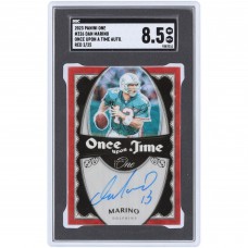 Dan Marino Miami Dolphins Autographed 2023 Panini One Red Once Upon A Time #326 #2/25 SGC Authenticated 8.5 Card