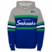 Подростковая толстовка Seattle Seahawks Mitchell & Ness Royal Throwback Head Coach