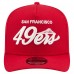 Бейсболка San Francisco 49ers New Era Scarlet Local Play A-Frame 9FIFTY Snapback