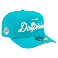 Бейсболка Miami Dolphins New Era Aqua Local Play A-Frame 9FIFTY Snapback