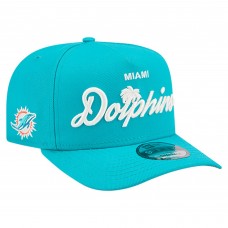 Бейсболка Miami Dolphins New Era Aqua Local Play A-Frame 9FIFTY Snapback