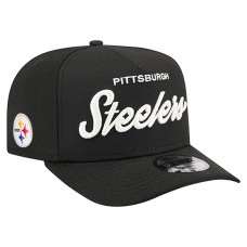 Бейсболка Pittsburgh Steelers New Era Black Local Play A-Frame 9FIFTY Snapback
