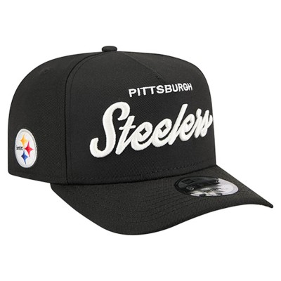Бейсболка Pittsburgh Steelers New Era Black Local Play A-Frame 9FIFTY Snapback