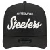 Бейсболка Pittsburgh Steelers New Era Black Local Play A-Frame 9FIFTY Snapback