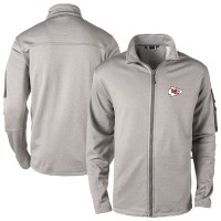 Kansas City Chiefs Dunbrooke Heather Gray Full-Zip Fleece Jacket