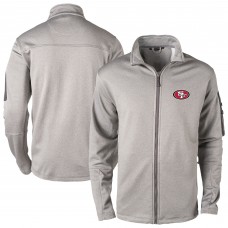 San Francisco 49ers Dunbrooke Heather Gray Full-Zip Fleece Jacket San Francisco 49ers Dunbrooke Heather Gray Full-Zip Fleece Jacket